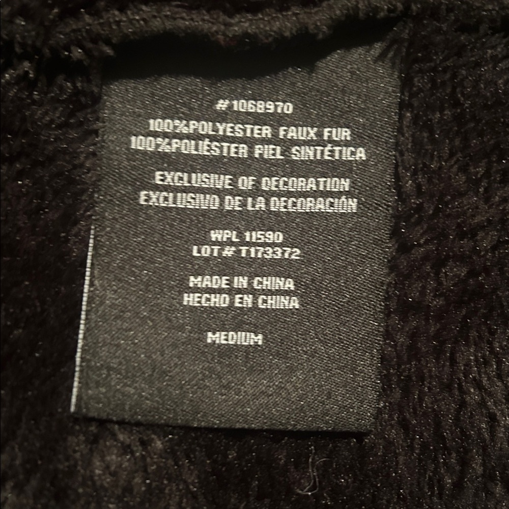 32 Degrees Heat full zip up‎ Black Plush Jacket Size M - Picture 9 of 10